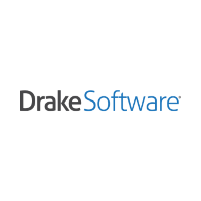 Drake Software logo featuring dark grey and blue text on a white background.