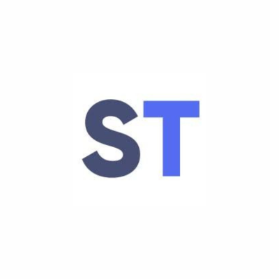 StanfordTax logo featuring a dark grey letter 'S' and a blue letter 'T' icon on a white background.