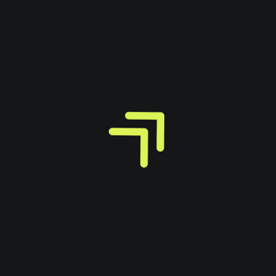 TaxGPT logo featuring two yellow-green geometric corner chevron icons pointing up and right on a dark background.