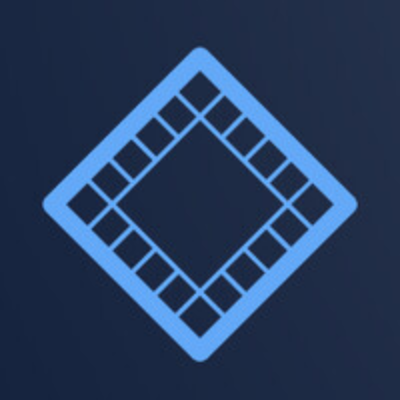 Modus logo featuring a blue diamond-shaped grid icon on a dark background.