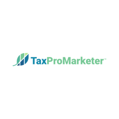 axProMarketer logo featuring a teal and blue leaf icon alongside teal and green brand text.
