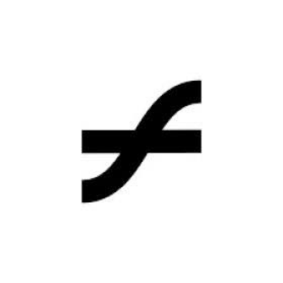 LiveFlow logo featuring a black abstract curved 'f' icon on a white background.