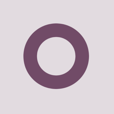 Odoo logo featuring a dark purple ring shape on a light grayish-purple background.