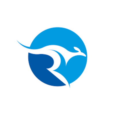 Taxaroo logo featuring a white silhouette of a kangaroo inside a blue circular background.