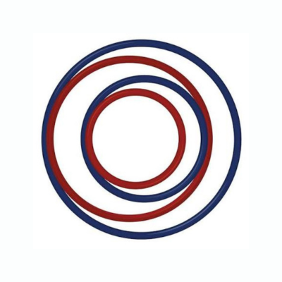 Convergence Coaching logo featuring interlocking blue and red concentric circles on a white background.
