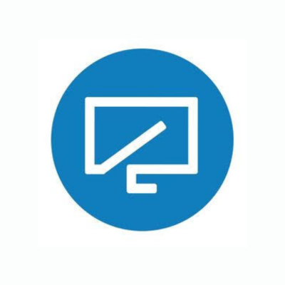 CPA Site Solutions logo featuring a solid blue circular emblem with a white monitor or screen icon on a white background.
